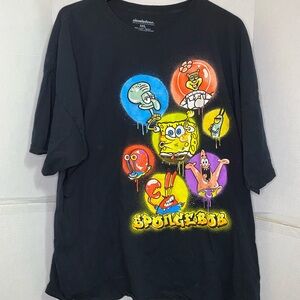 Nickelodeon Black SpongeBob Graphic T-Shirt